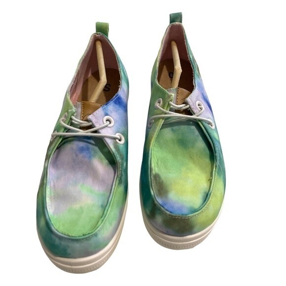 NWB SO® Edenn Women's Moc Toe Slip-On Sneakers. Tie Dye. Size 7 - Picture 2 of 3